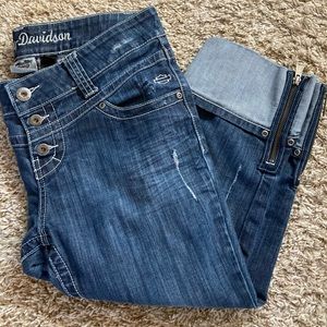 Harley-Davidson Capris. Size 8
